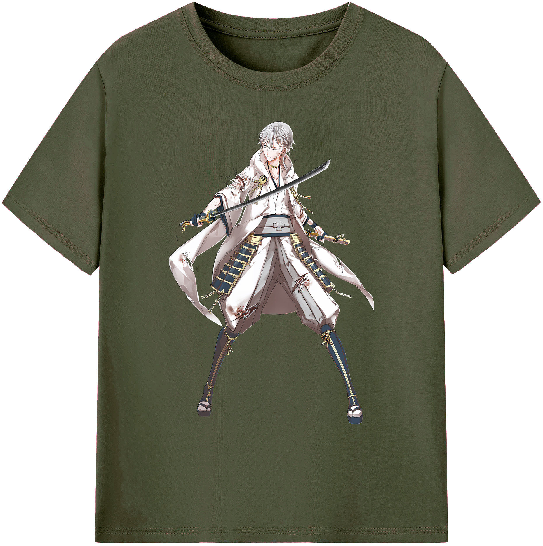 （画像用） 刀剣乱舞 Touken Ranbu 綿100％ メンズ半袖Tシャツ｜肌触りやわらか＆通気性
